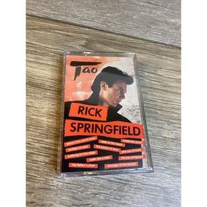 Rick Springfield Tao Cassette Tape 1985 RCA AJK1-5370 Vintage Pop‎ Rock Music